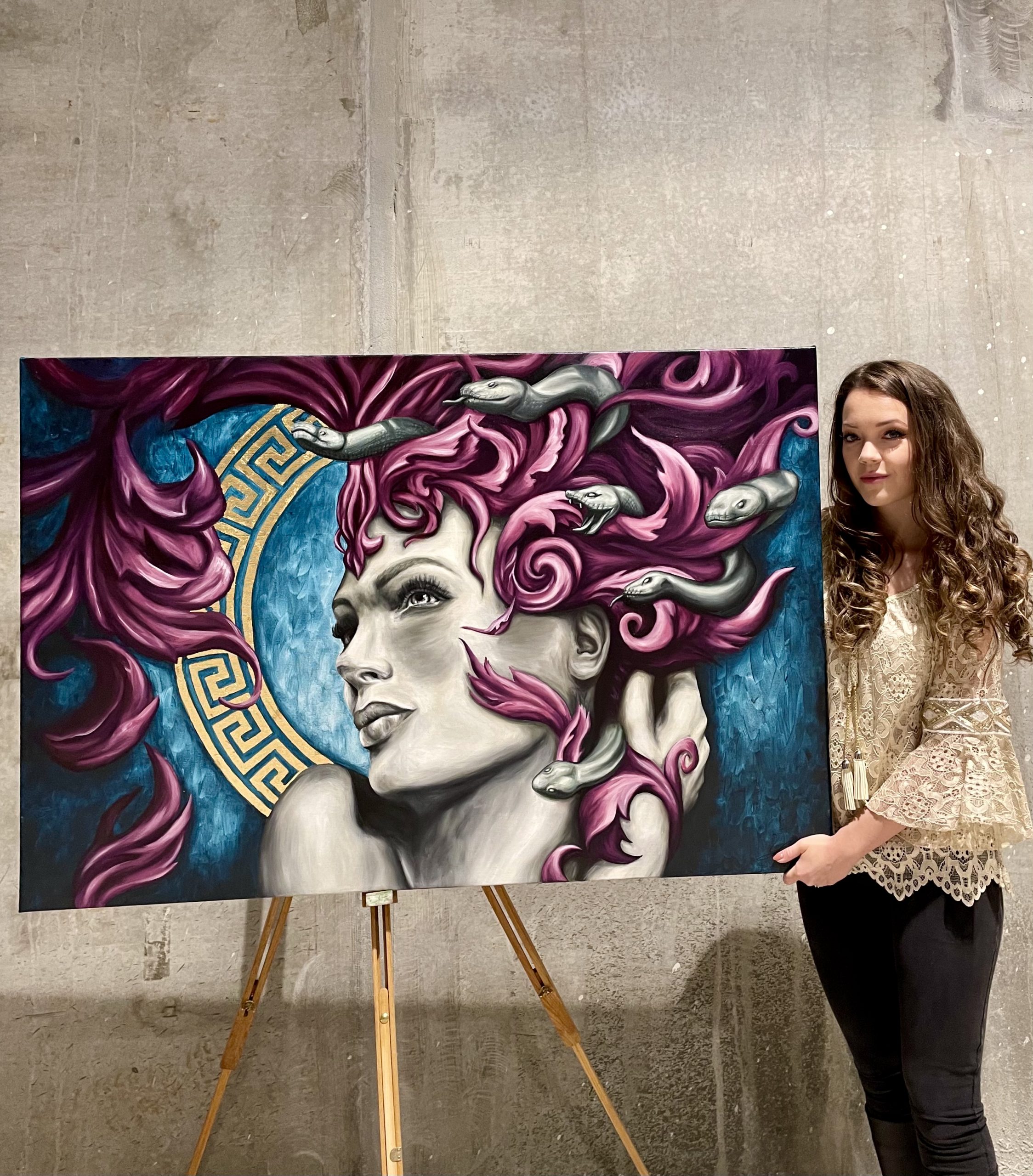 Medusa Painting Stephanie Dyrby