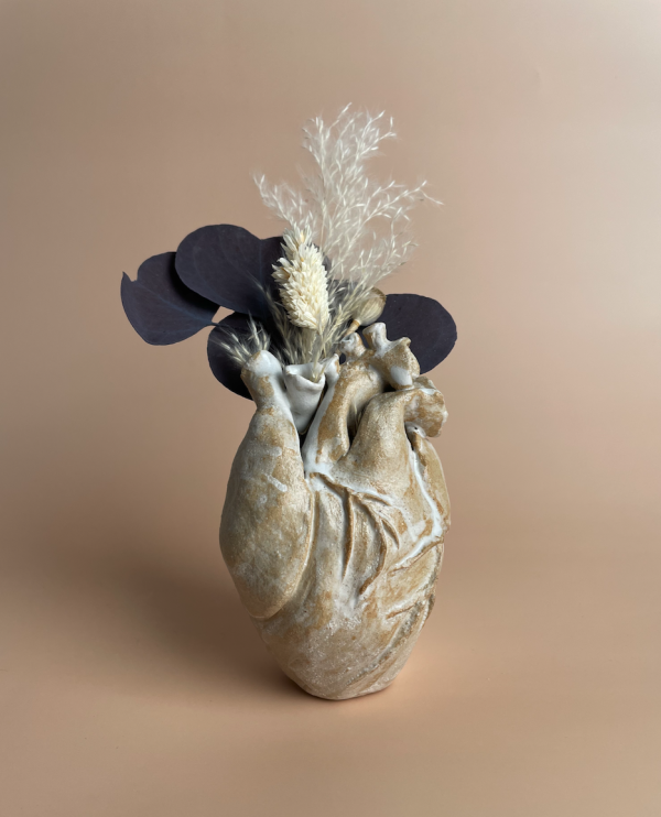 artist Stephanie Dyrby Heart Sculpture