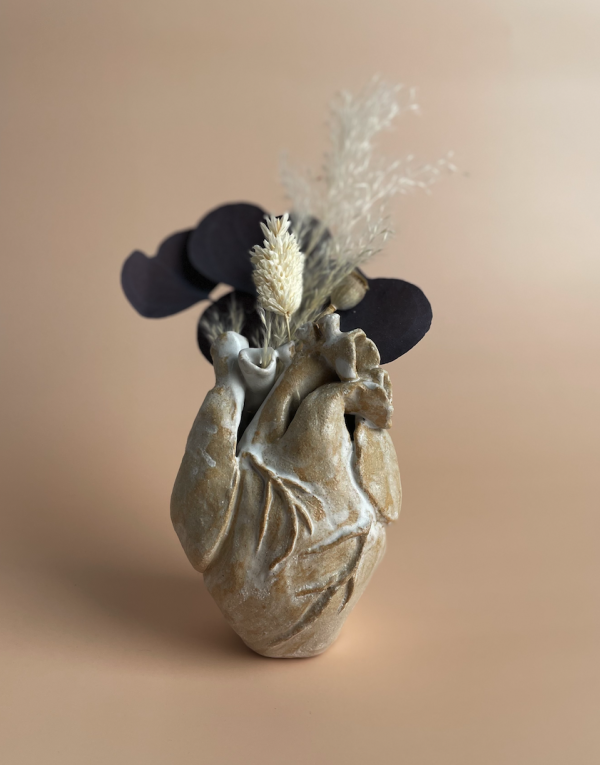 artist Stephanie Dyrby Heart Sculpture